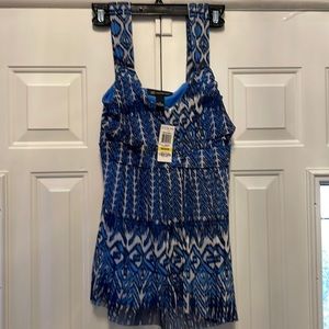 Inc blue tank top. New. Size medium